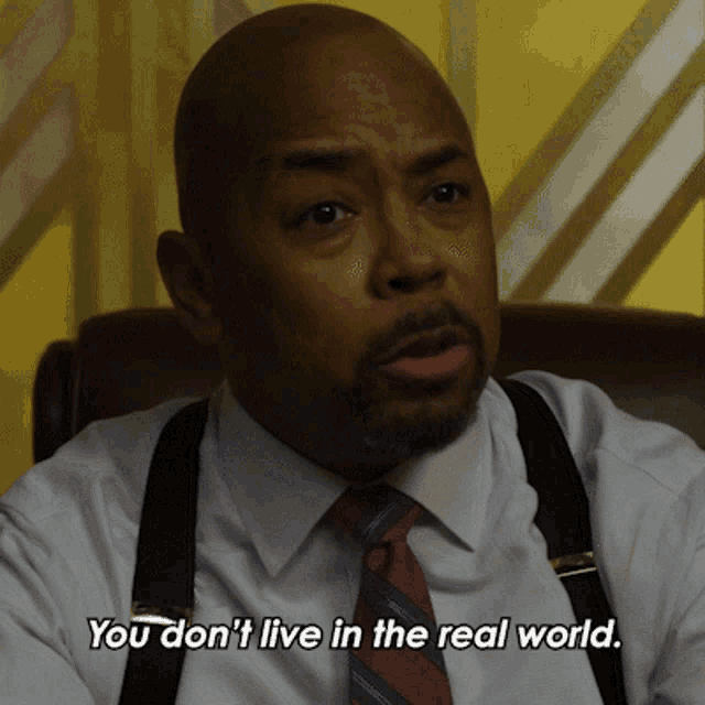 You Dont Live In The Real World Julius Cain GIF - You Dont Live In The Real World Julius Cain The Good Fight GIFs