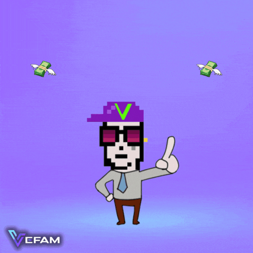 a cartoon of a man giving a thumbs up with the words keep building below him