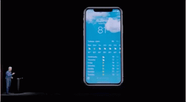 Iphone X GIF - Iphone X Weather App Demonstration GIFs
