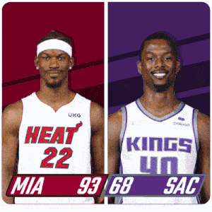 Miami Heat (93) Vs. Sacramento Kings (68) Third-fourth Period Break GIF - Nba Basketball Nba 2021 GIFs