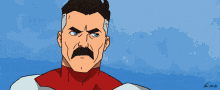 a pixel art of a man with a mustache in a red and white outfit