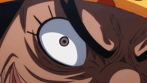 a close up of a cartoon character 's eyes