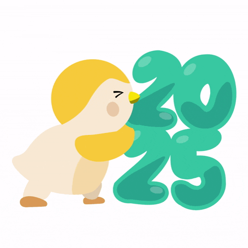 a cartoon penguin is kissing a number 23