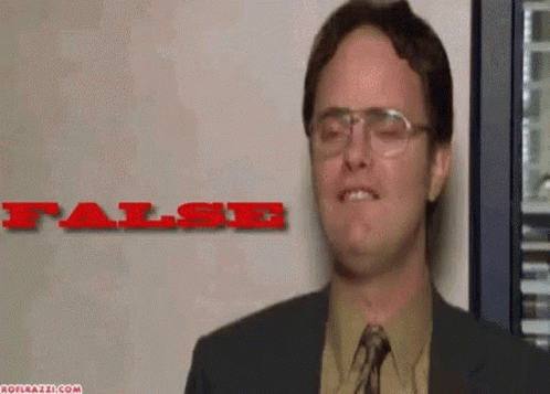 Dwight Schrute False GIF - Dwight Schrute False The Office GIFs