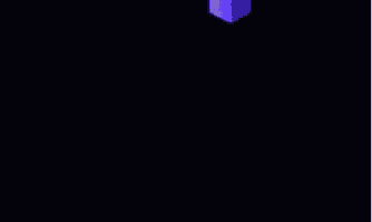 a purple cube with the words fuck yourself written on it