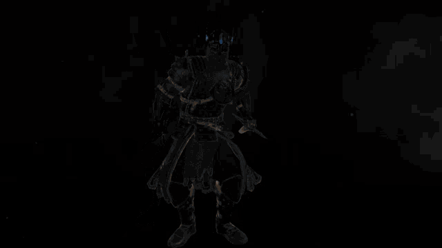 a knight is holding a sword and a crown