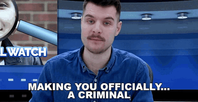 Making You Officially A Criminal Benedict Townsend GIF - Making You Officially A Criminal Benedict Townsend Youtuber News GIFs