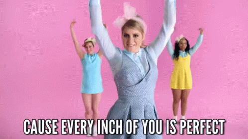 Every Inch Of You Is Perfect - All About That Bass - Meghan Trainor GIF - Meghan Trainor All About That Bass Bottom To The Top GIFs