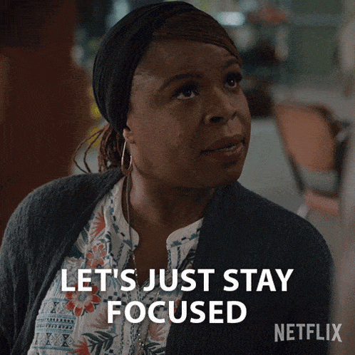Lets Just Stay Focused Bethany Collins GIF - Lets Just Stay Focused Bethany Collins Manifest GIFs