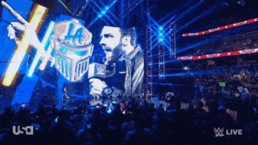 a wrestling match is being shown on usa live