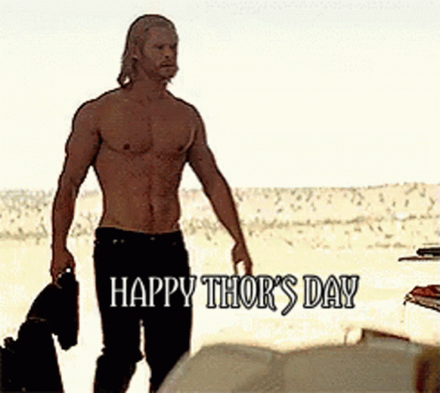 Thor Happy Thors Day GIF - Thor Happy Thors Day Happy Thursday GIFs