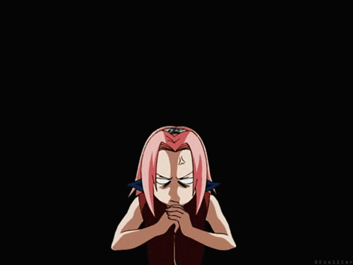a drawing of a girl with pink hair and a shadow of another girl with chinese writing on her face