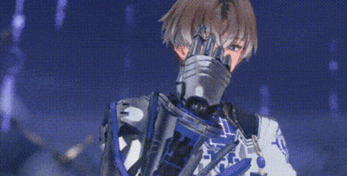 a man in armor is standing in front of a lightning bolt and holding a sword .