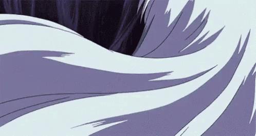 a close up of a purple and white swirl in a cartoon .