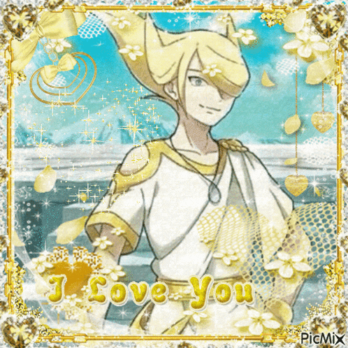 a picture of a boy with the words " i love you " on the bottom