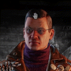 a man with a hand on his forehead wearing glasses and a brown jacket