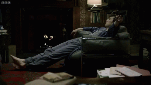 Bored! GIF - Benedict Cumberbatch Shooting Blind Fire GIFs