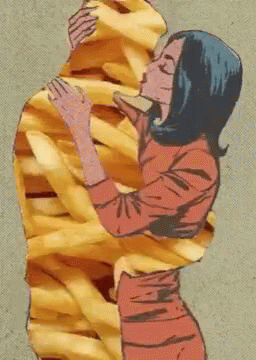 Love Fries GIF - Love Fries Kiss GIFs