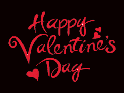 the words happy valentine 's day are written in red