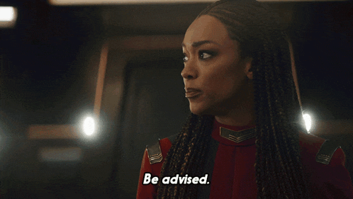 Be Advised This Is A Red Directive Captain Burnham GIF - Be Advised This Is A Red Directive Captain Burnham Star Trek Discovery GIFs