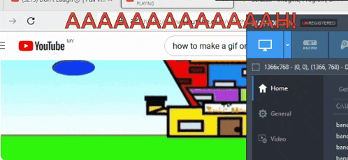 a screenshot of a youtube page with a cartoon house