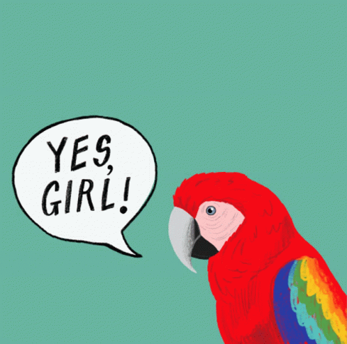 Emilyjanelong Parrot GIF - Emilyjanelong Parrot Yes Girl GIFs
