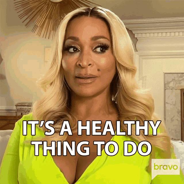 Its A Healthy Thing To Do Real Housewives Of Potomac GIF - Its A Healthy Thing To Do Real Housewives Of Potomac Its A Good Thing To Do GIFs