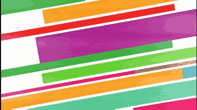 a bunch of colorful stripes are lined up in a diagonal pattern