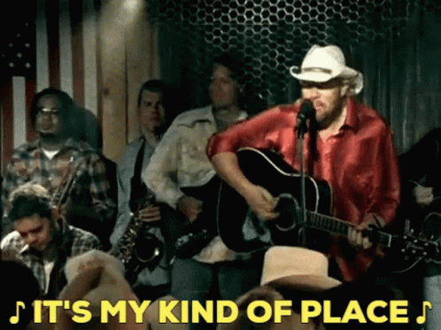 Toby Keith Its My Kind Of Place GIF