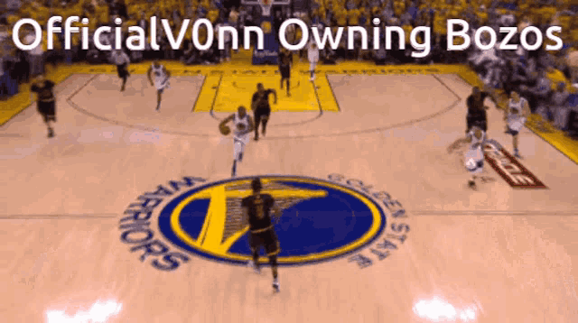 a golden state warriors basketball game being played