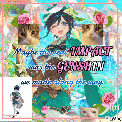 maybe the real impact was the genshin we made along the way written in pink