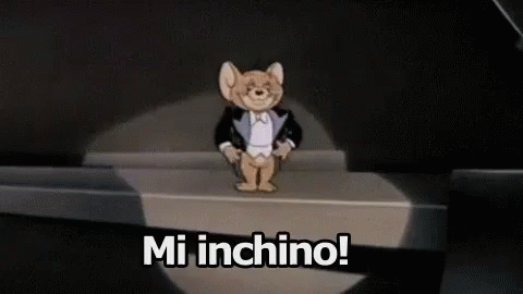 Inchino Mi Inchino Inchinarsi Bravo Tom E Jerry GIF - I Bow To Bow Very Good GIFs