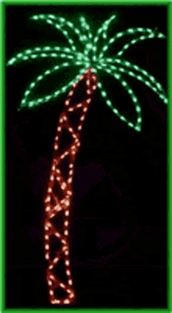 a silhouette of a bunny rabbit made of pink lights on a black background .