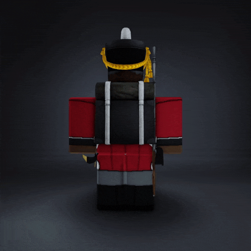 a 3d model of a soldier with purple glasses