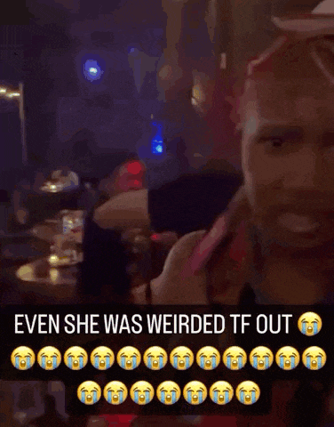 a woman with dreadlocks is wearing a tortilla hat and a caption that says " even she was weirded tf out