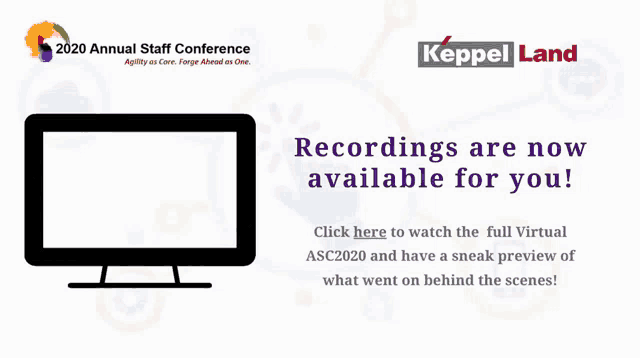 an advertisement for the 2020 annual staff conference says recordings are now available