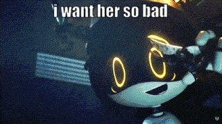 a cartoon character says i want her so bad in a dark room