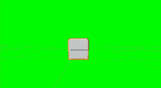 a green screen with a white and orange circle that says michasil on it