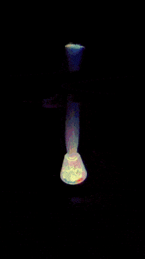 a glowing sign that says i love you surrounded by hearts
