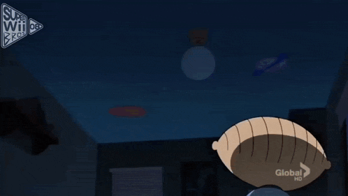 a cartoon of a man waving at a cartoon character with the words global hd on the bottom right