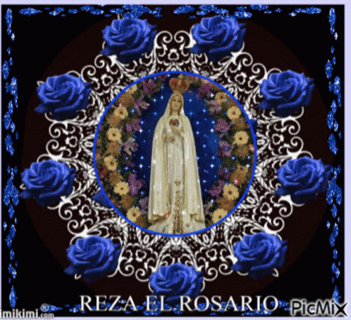 Virgen Maria Reza El Rosario GIF - Virgen Maria Reza El Rosario Rose GIFs