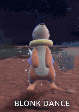 a picture of a squirrel dancing with the words " blonk dance " on the bottom