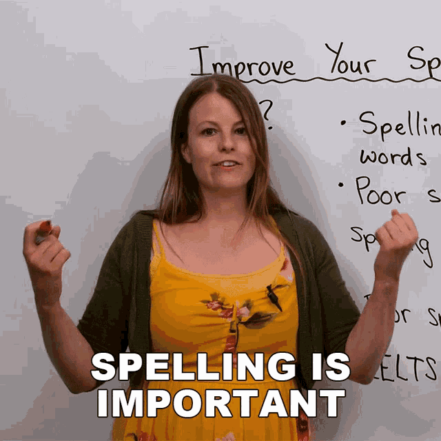 Spelling Is Important Emma GIF - Spelling Is Important Emma Engvid GIFs