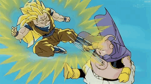 a cartoon of a man kicking another man with the word user on the bottom right