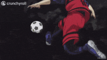 a crunchyroll ad with a wooden hand