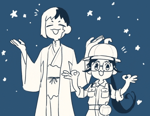 a black and white drawing of a man and a woman
