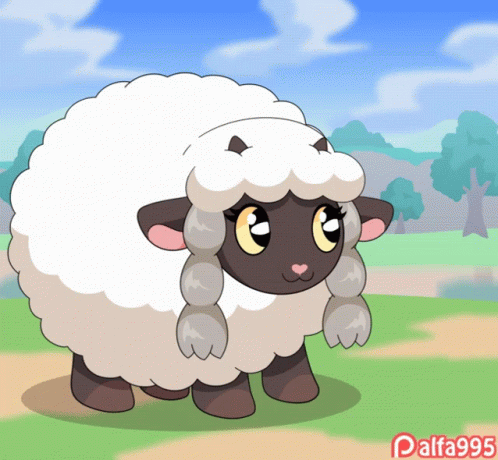 Wooloo Sheep Shearing GIF