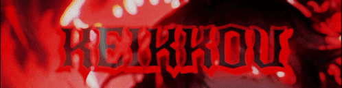 a red background with the word kekkou written on it