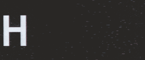 a computer screen displays the word hello in white letters