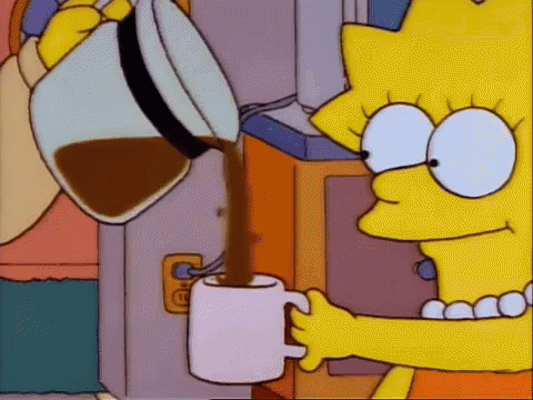 Lisa Simpson Coffee GIF - Lisa Simpson Coffee Good Morning GIFs